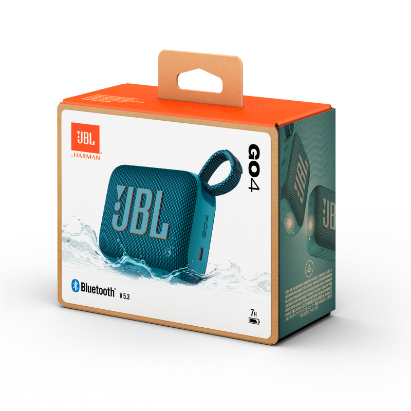 JBL BOCINA PORTATIL BLUETOOTH RESISTENTE AL AGUA GO 4 AZUL