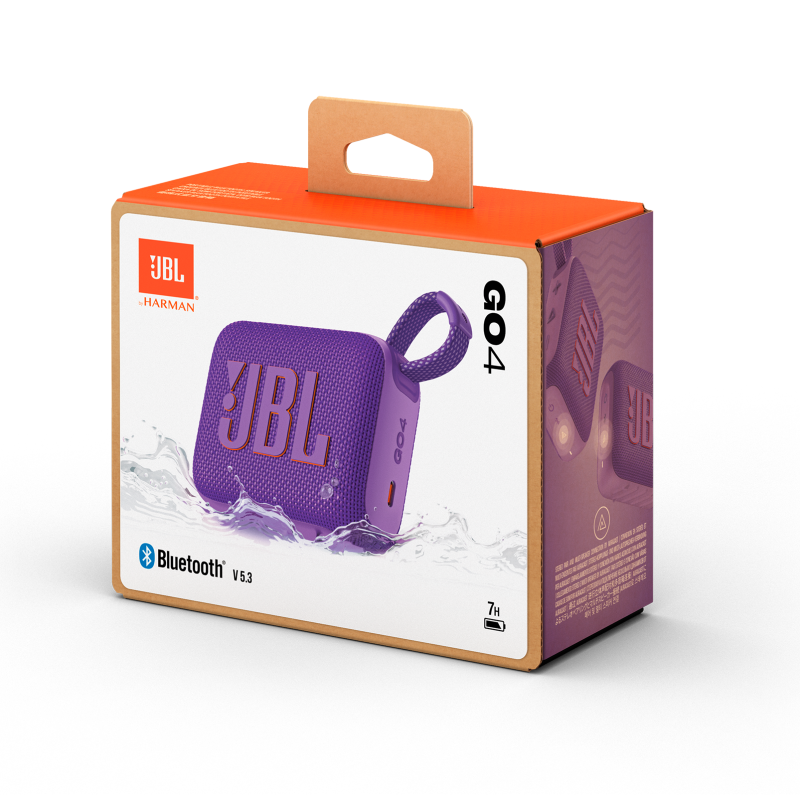 JBL BOCINA PORTATIL BLUETOOTH RESISTENTE AL AGUA GO 4 MORADO
