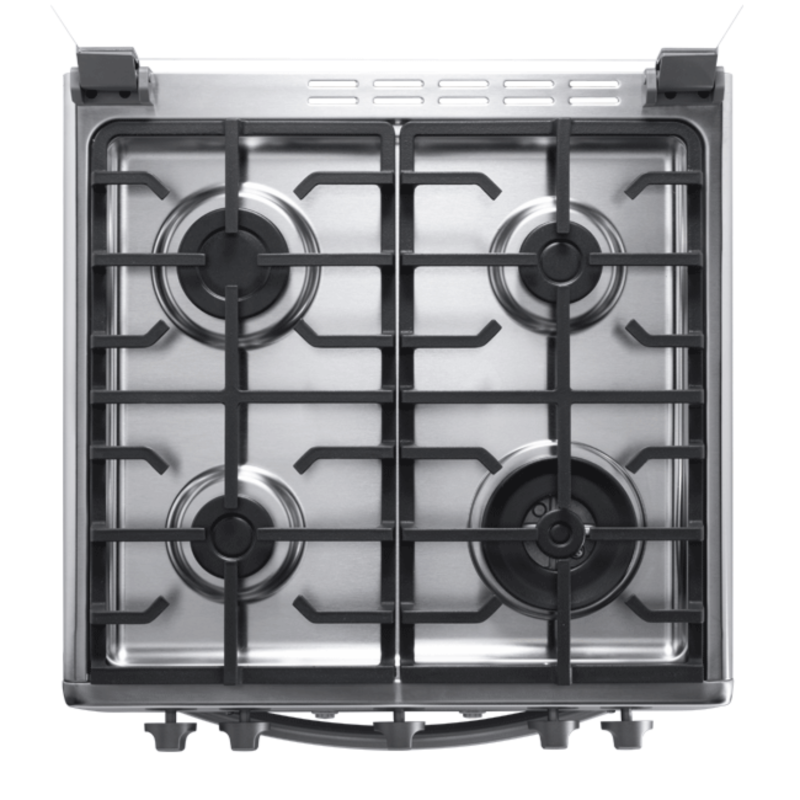 INDURAMA ESTUFA A GAS DE 24" 4 QUEMADORES CON TAPA DE VIDRIO LÃNEA ZAFIRO