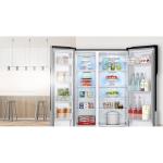 LG REFRIGERADORA SIDE BY SIDE 18CUFT GS51 INVERTER PANTALLA LED TÁCTIL PLATINUM SILVER