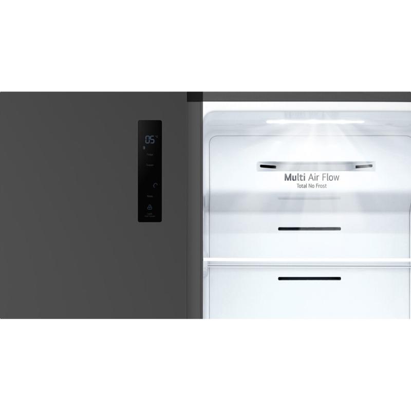 LG REFRIGERADORA SIDE BY SIDE 18CUFT GS51 INVERTER PANTALLA LED TÁCTIL PLATINUM SILVER
