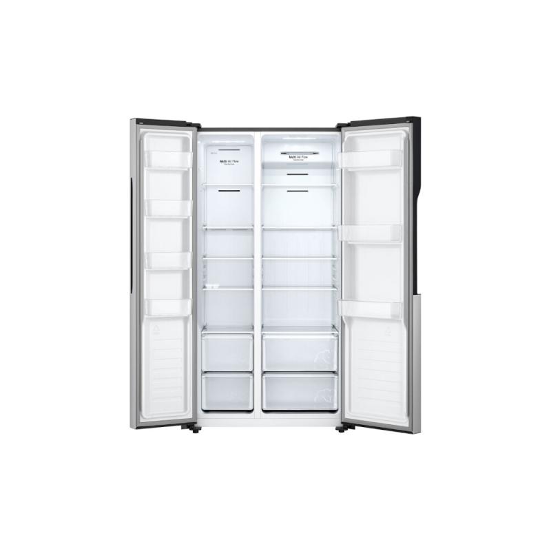 LG REFRIGERADORA SIDE BY SIDE 18CUFT GS51 INVERTER PANTALLA LED TÁCTIL PLATINUM SILVER