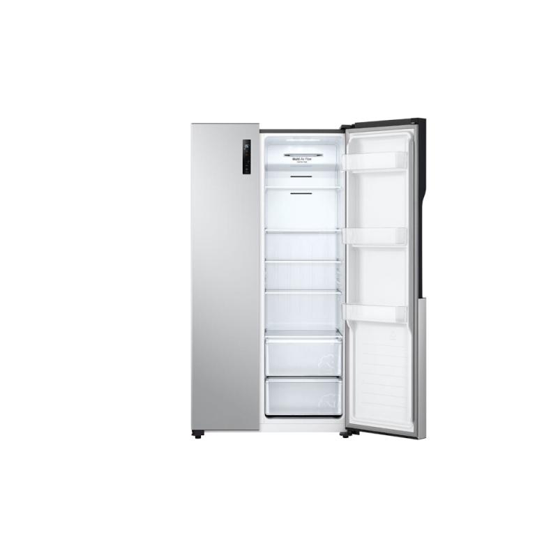 LG REFRIGERADORA SIDE BY SIDE 18CUFT GS51 INVERTER PANTALLA LED TÁCTIL PLATINUM SILVER