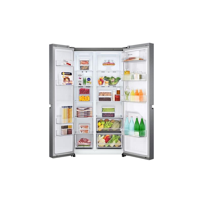 LG REFRIGERADORA SIDE BY SIDE 22.7CUFT GS65 LINEARCOOLING COLOR METAL