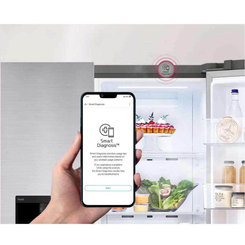 LG REFRIGERADORA SIDE BY SIDE 21.6CUFT GS65WPP SMART INVERTER