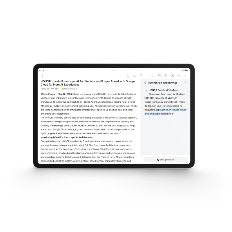 HONOR TABLET PAD 10 DE 12.1" 2.5K 256GB WI-FI COLOR GRIS