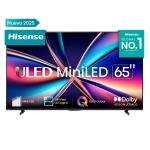HISENSE SMART TV DE 65" ULED MINILED 4K AI VIDAA TV U6QV