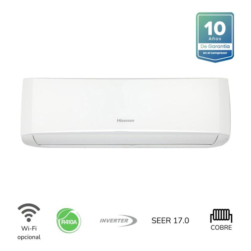 HISENSE AIRE ACONDICIONADO SPLIT DE 12000BTU INVERTER AT122