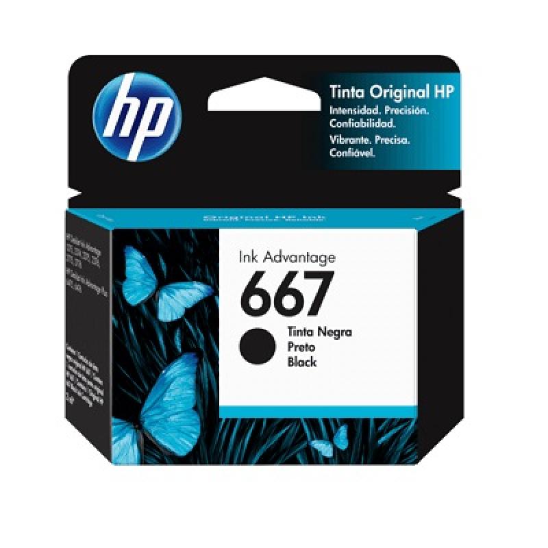 HP CARTUCHO DE TINTA 667 NEGRO INK ADVANTAGE