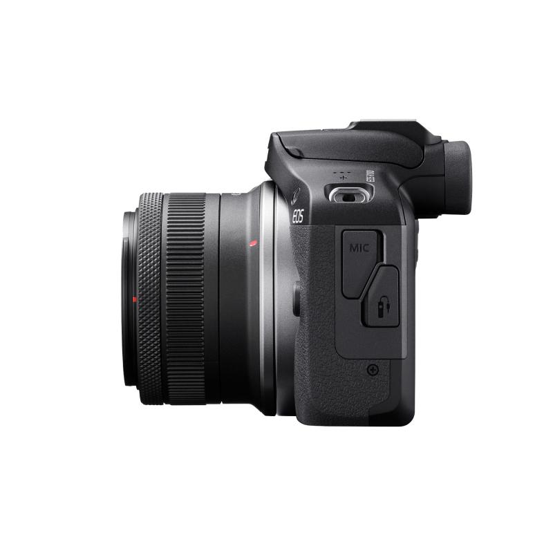 Canon Camara mirrorless eos r100 + lente rf-s 18-45 f/4.5-6.3 is stm kit