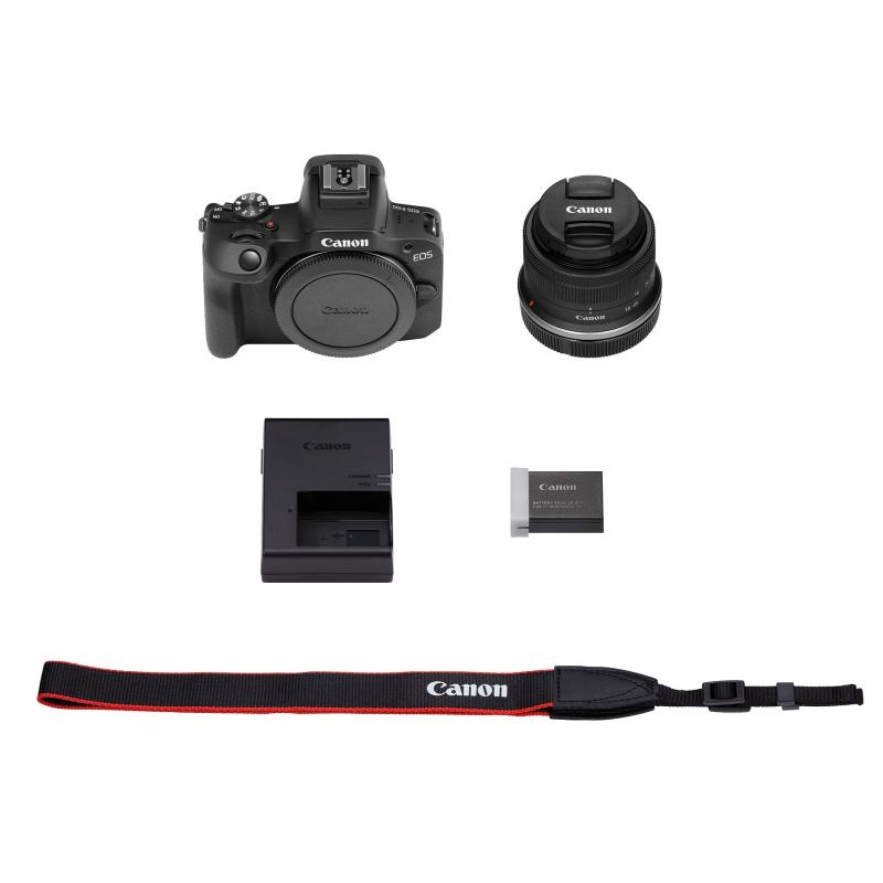 Canon Camara mirrorless eos r100 + lente rf-s 18-45 f/4.5-6.3 is stm kit