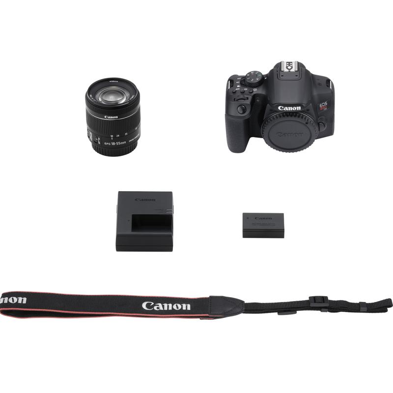 Canon Camara eos rebel t8i + lente 18-55mm is stm