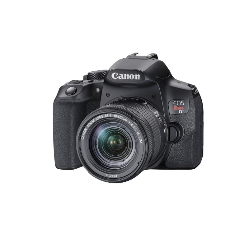 Canon Camara eos rebel t8i + lente 18-55mm is stm