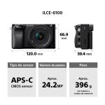 SONY CAMARA MIRRORLESS APS-C ALPHA 6100 + LENTE E PZ 16-50MM F3.5-5.6 OSS II