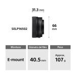 SONY CAMARA MIRRORLESS APS-C ALPHA 6100 + LENTE E PZ 16-50MM F3.5-5.6 OSS II