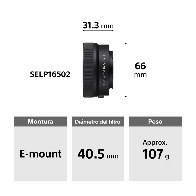 SONY CAMARA MIRRORLESS APS-C ALPHA 6100 + LENTE E PZ 16-50MM F3.5-5.6 OSS II