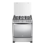 INDURAMA ESTUFA A GAS DE 30" 6 QUEMADORES COLOR ACERO LÃNEA ZAFIRO