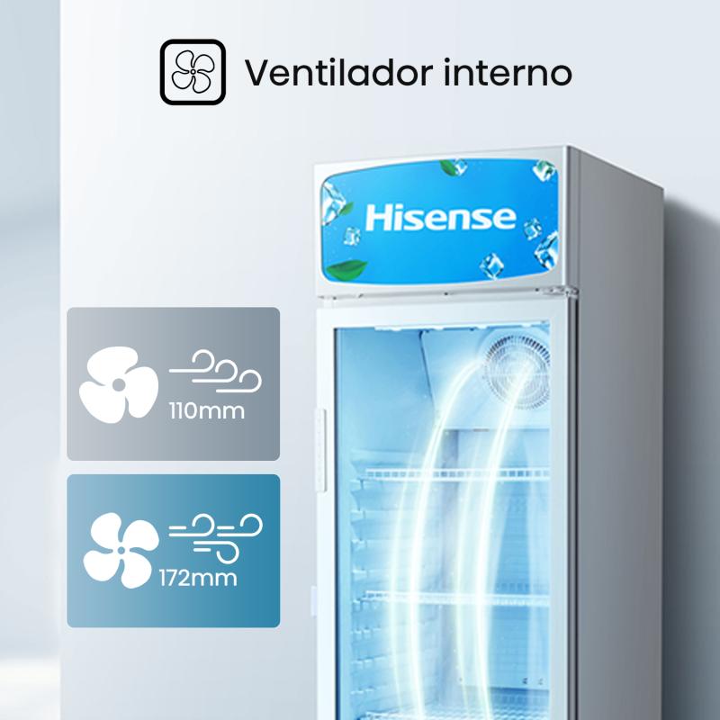 HISENSE VITRINA ENFRIADOR DE 14CUFT SC-382