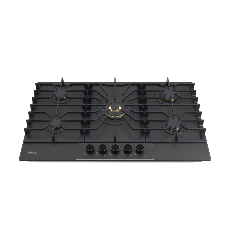 DRIJA ESTUFA EMPOTRABLE 87.4CM A GAS DE 5 QUEMADORES ITALIA