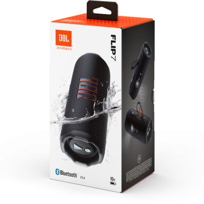 Jbl Bocina portátil flip 7 a prueba de agua color negro