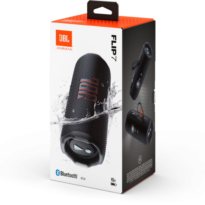 Jbl Bocina portátil flip 7 a prueba de agua color negro