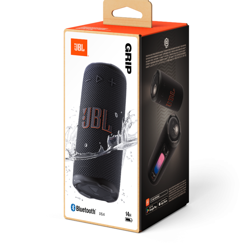 Jbl Bocina portátil grip 1 a prueba de agua color negro