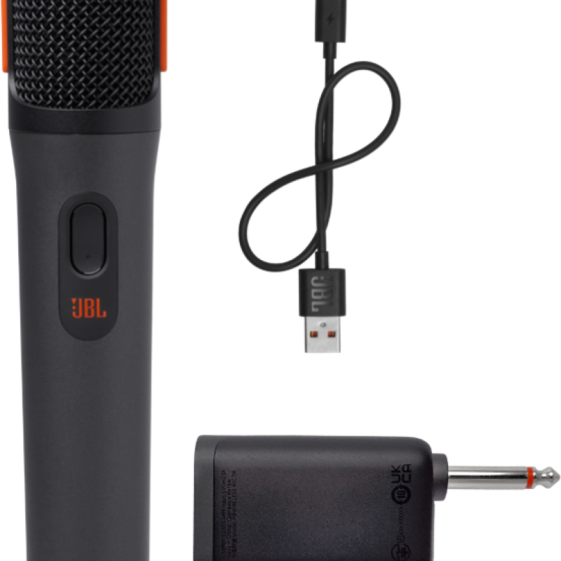 Jbl 2 micrófonos inalámbricos partybox recargables 2.4 ghz