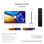 SONY SMART TV DE 65" OLED UHD 4K 120HZ BRAVIA 8 II XR TRILUMINOS MAX XR80M2