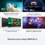 SONY SMART TV DE 75" UHD 4K BRAVIA II GOOGLE TV X-REALITY PRO S20M2