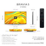 SONY SMART TV DE 75" UHD 4K 120HZ BRAVIA 5 XR CLEAR IMAGE XR50