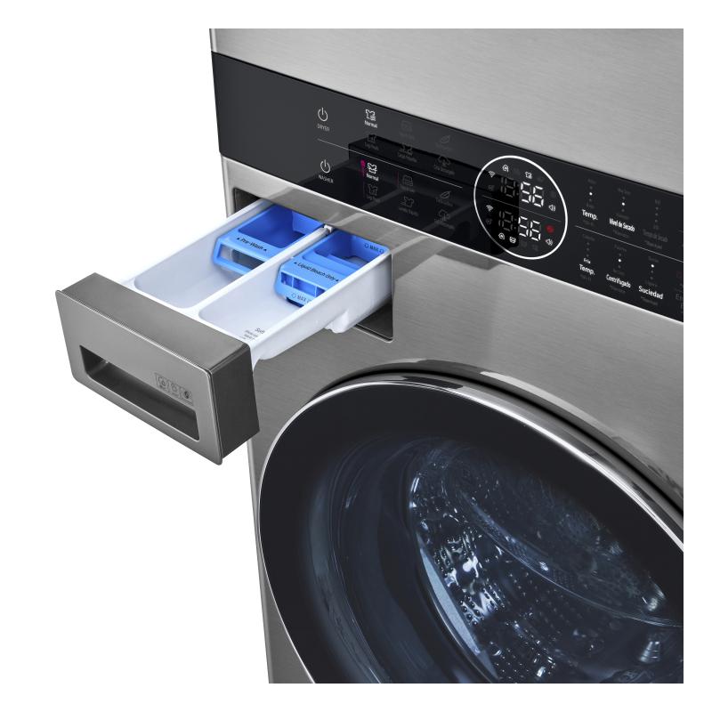 Lg Torre de lavado washtower a gas de 22kg (lavadora y secadora) carga frontal inteligente inverter ai d