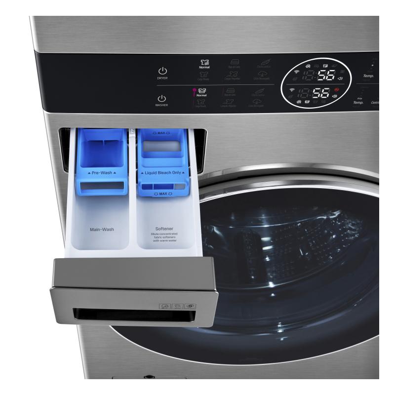 Lg Torre de lavado washtower a gas de 22kg (lavadora y secadora) carga frontal inteligente inverter ai d