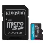 KINGSTON MEMORIA MICROSD DE 128GB CANVAS GO PLUS CON ADAPTADOR SD