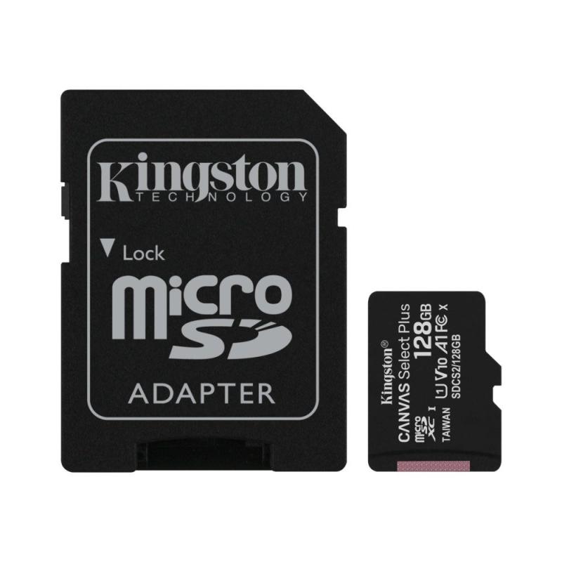 KINGSTON MEMORIA MICROSD DE 128GB CANVAS SELECT PLUS
