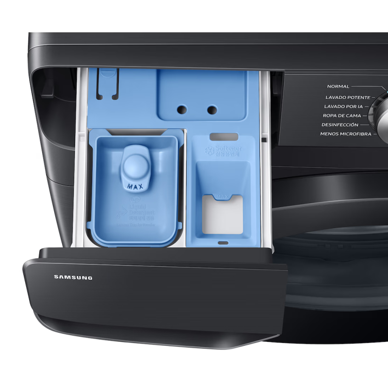 Samsung Lavadora carga frontal de 26kg digital inverter con wifi y ai control color negro
