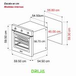 DRIJA HORNO EMPOTRABLE ELECTRICO LATINO 60