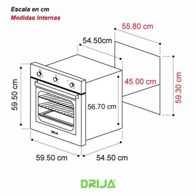 DRIJA HORNO EMPOTRABLE ELECTRICO LATINO 60
