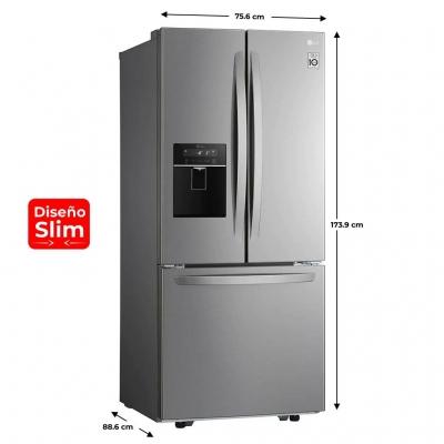LG REFRIGERADOR DE 21.8CUFT DE PUERTAS FRANCESAS LINEAR INVERTER LM22