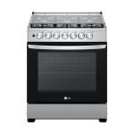 LG ESTUFA A GAS DE 6 QUEMADORES CON TAPA DE VIDRIO HORNO DE 5.2CUFT LRGZ5253