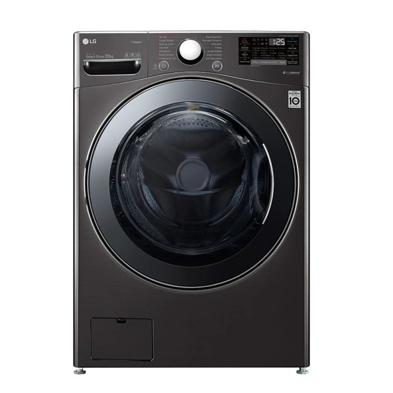 Lg Lavadora de 22kg carga frontal black steel wm22bvs6