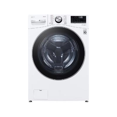 Lg Lavadora carga frontal 22kg/48lbs, steam, vidrio templado, color blanco, thinq