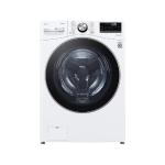 Lg Lavadora carga frontal 22kg/48lbs, steam, vidrio templado, color blanco, thinq