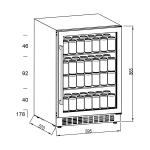 CENTRO DE BEBIDAS EMPOTRABLE DRIJA 178 LATAS 143L LIVENZA178B