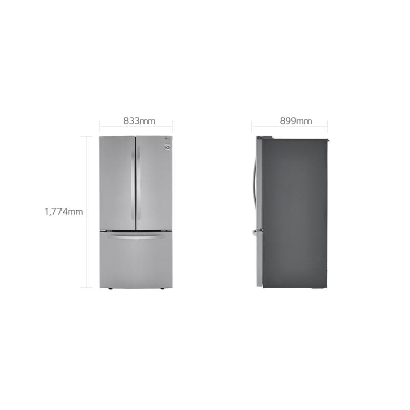 LG REFRIGERADOR DE PUERTAS FRANCESAS DE 25.2CUFT LINEAR INVERTER LM65