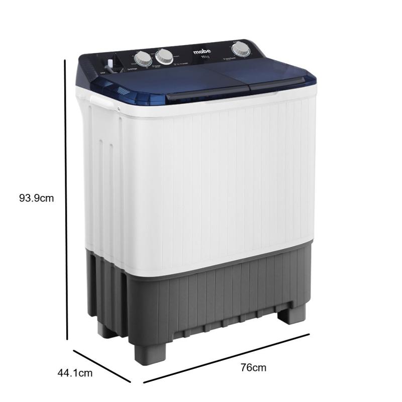 MABE LAVADORA SEMI AUTOMATICA DE 11KG BLANCA LMDX1123