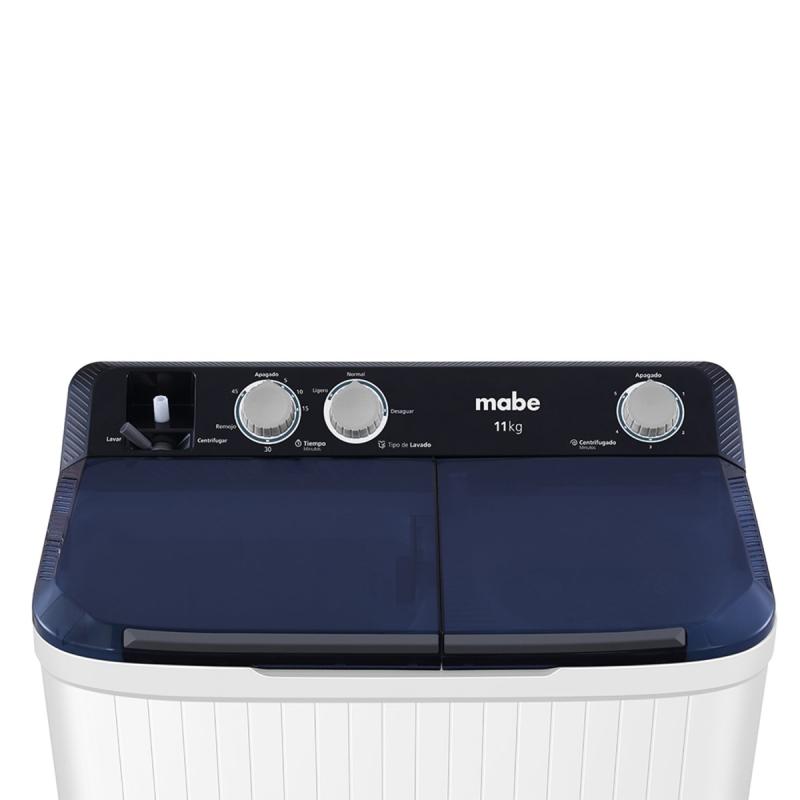 MABE LAVADORA SEMI AUTOMATICA DE 11KG BLANCA LMDX1123