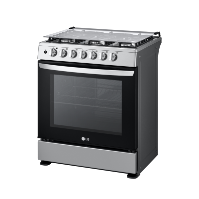 LG ESTUFA A GAS DE 6 QUEMADORES CON TAPA DE VIDRIO HORNO DE 5.2CUFT LRGZ5253