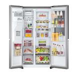 Lg Refrigeradora side by side 22.4cuft ls66sxt linearcooling acero negro mate