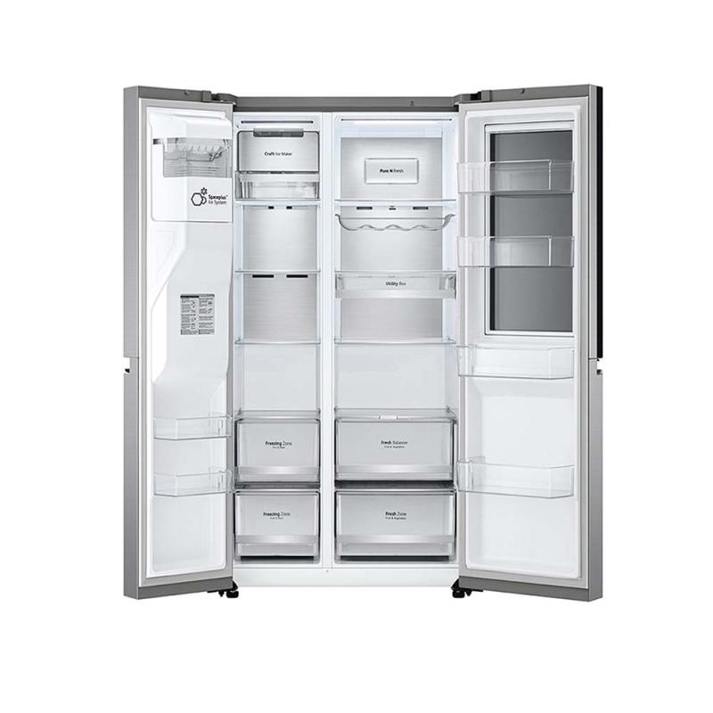 Lg Refrigeradora side by side 22.4cuft ls66sxt linearcooling acero negro mate