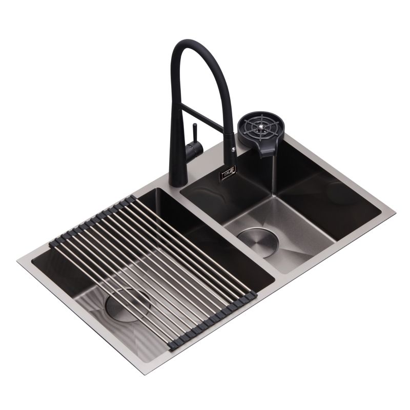 DRIJA FREGADOR EMPOTRABLE CON SISTEMA ANTIRUIDO DE 84CM LUCCA